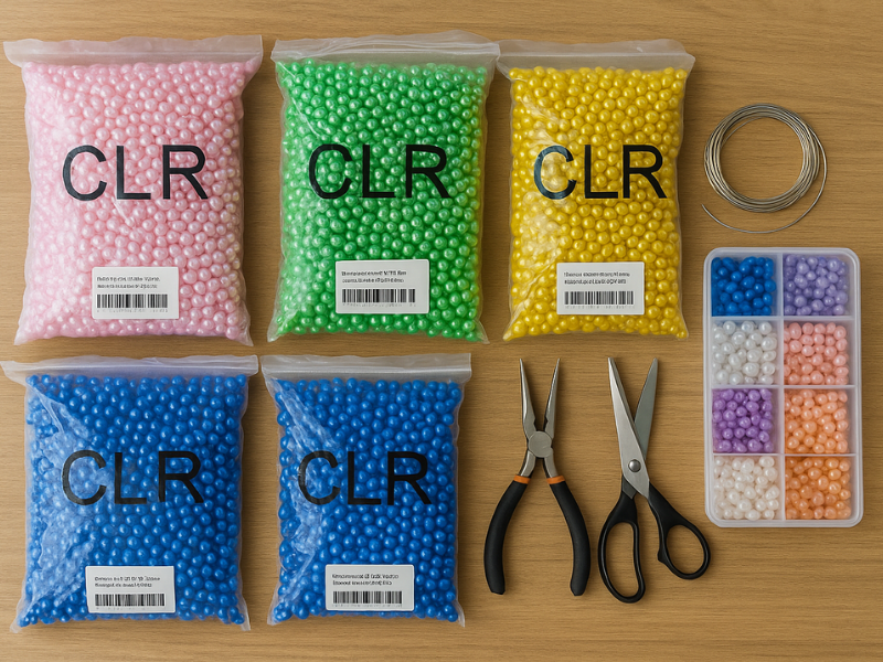 Materiais coloridos para artesanato e DIY.