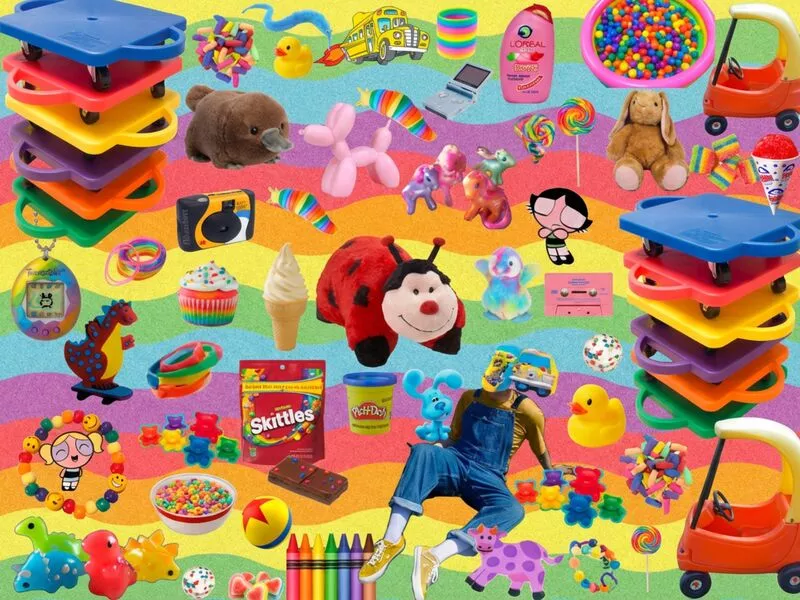 Diversas contas coloridas organizadas em prato